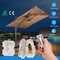 Generic; Patio Umbrella Lights 104 Led Waterproof Remote Control Warm White 8 Modes; Category:String Lights; Image:2